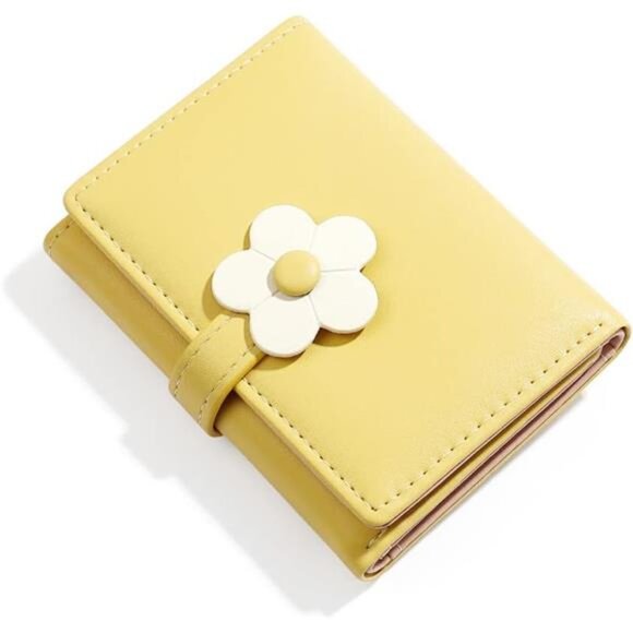 Cute Small Wallet for Girls Women 2-yellow-2 - Picture 3 of 7